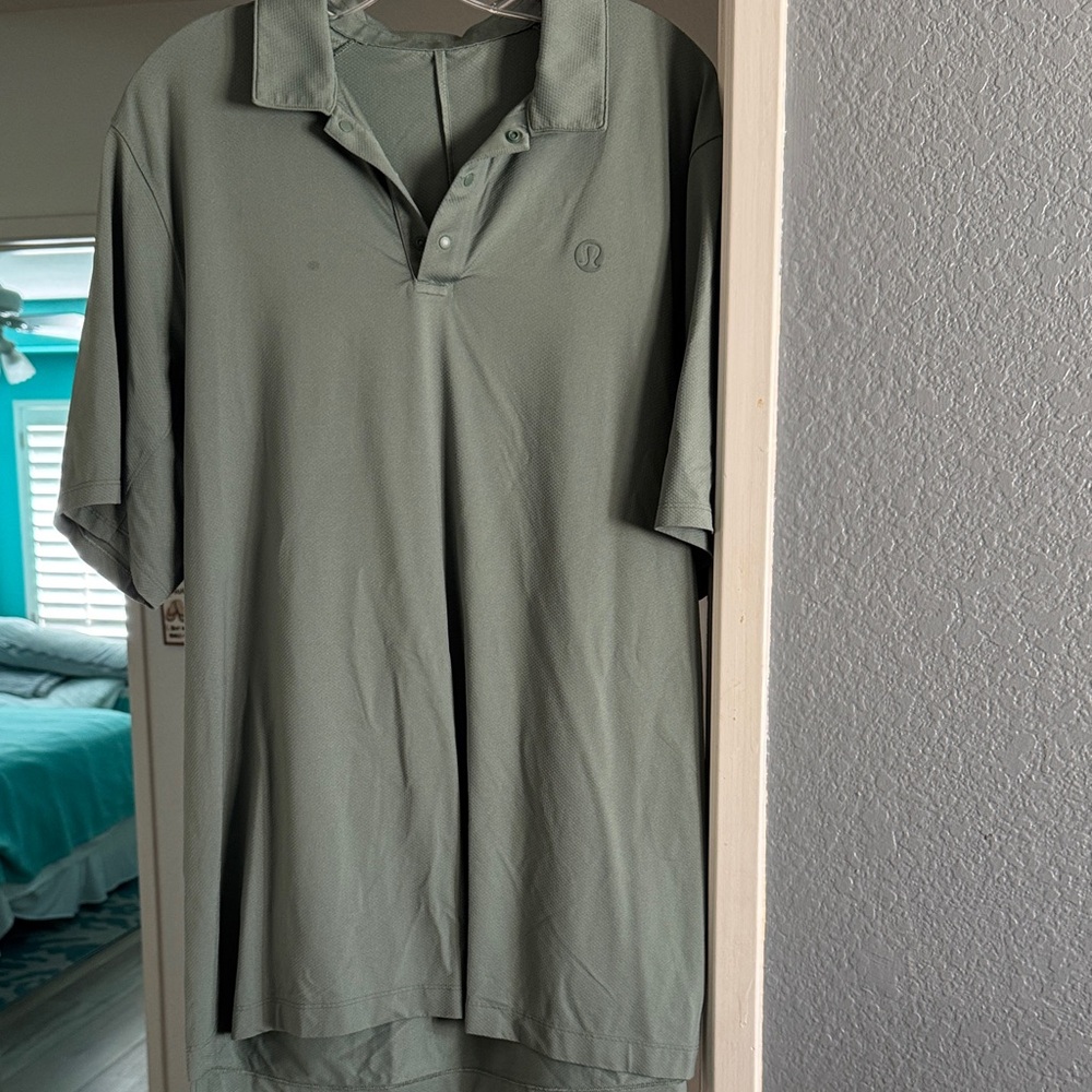 lululemon athletica Men's Sage Polo Shirt Size XL